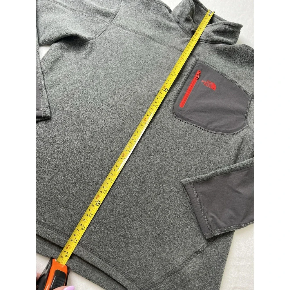 The North Face Polartec Dome Logo Fleece 1/4 Zip Base Layer Pullover Jacket Sz M